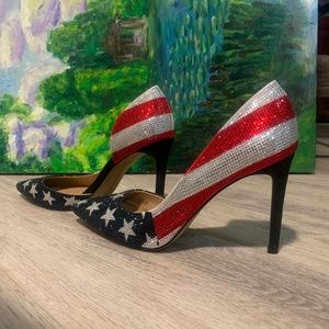 Women's Kenjay d'Orsay  American Flag Pumps, Created for Macy’s